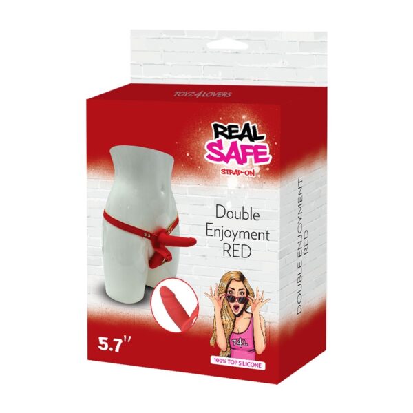 Strap-On Double Enjoyment Red