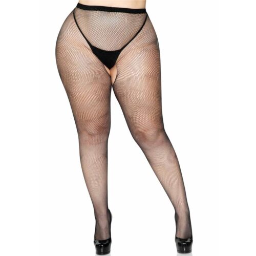 Collant plus size crotchless