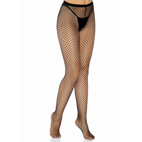 Collant Sexy Fishnet Suspender Nero