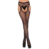 1941_001_01 Calze Sexy Fishnet Trim Nero