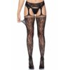 Calze Sexy Lace Garter Belt Stockings Nero