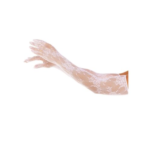 2033_002_01 Guanti Sexy Opera Floral Bianco