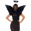 Accessori Angelo Sexy Wings and Halo Nero