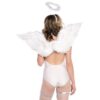 Accessori Angelo Sexy Wings and Halo Bianco