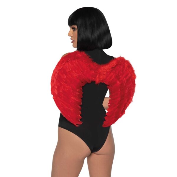 2776_003_03 Ali Diavolo Sexy Marabou Feather Rosso