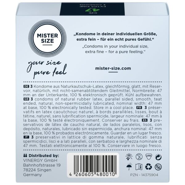 Preservativi Ultra Sottili 47 Mister Size