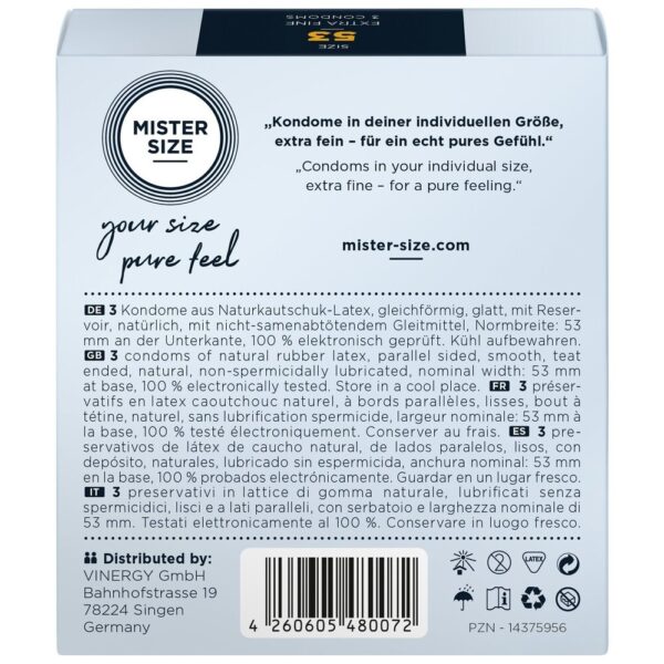 Preservativi Ultra Sottili 53 Mister Size