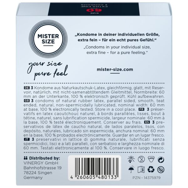 Preservativi XL 60 Mister Size