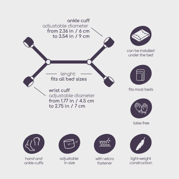 46325 Costrittivo Bondage Bed Restraints