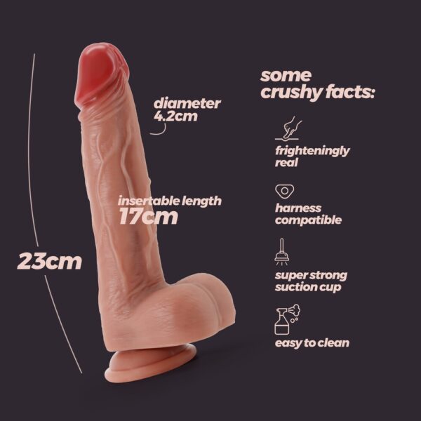65898 Dildo Realistico Inviktus 23 cm