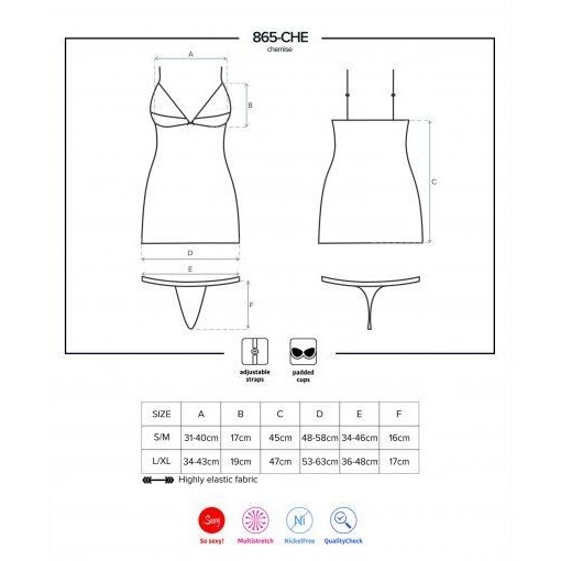 7098493-5 Baby Doll e Perizoma Sexy Spicy Nero