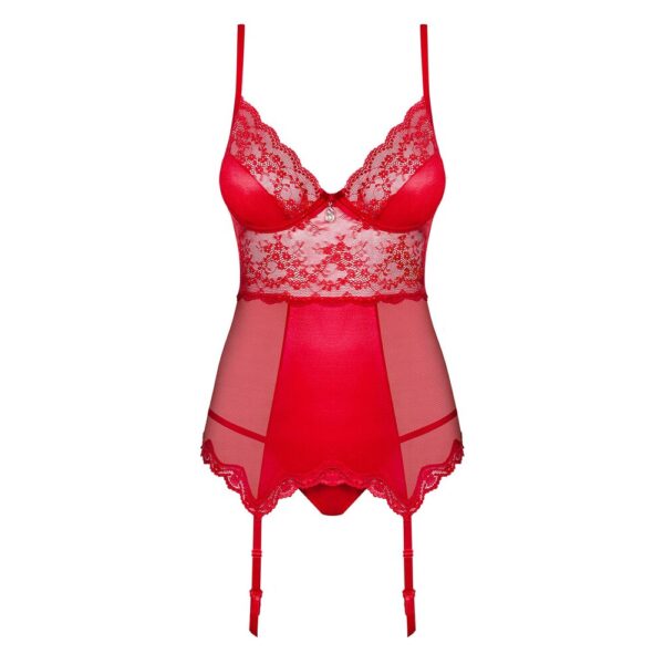 Corsetto e Perizoma Sexy Lovica Rosso