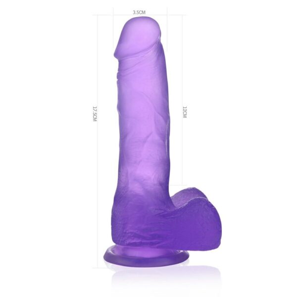 7100453-5 Dildo Realistico Jelly Crystal 17 cm