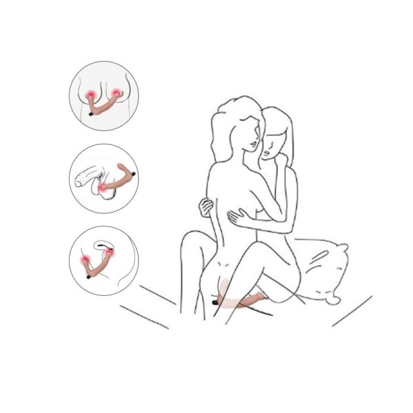 7100502-5 Strap On Strapless Vibe Real 21 cm