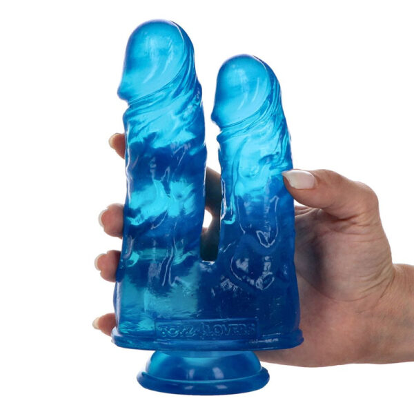 7103054-6 Dildo Doppio Jelly Caino e Abele 17,5 cm