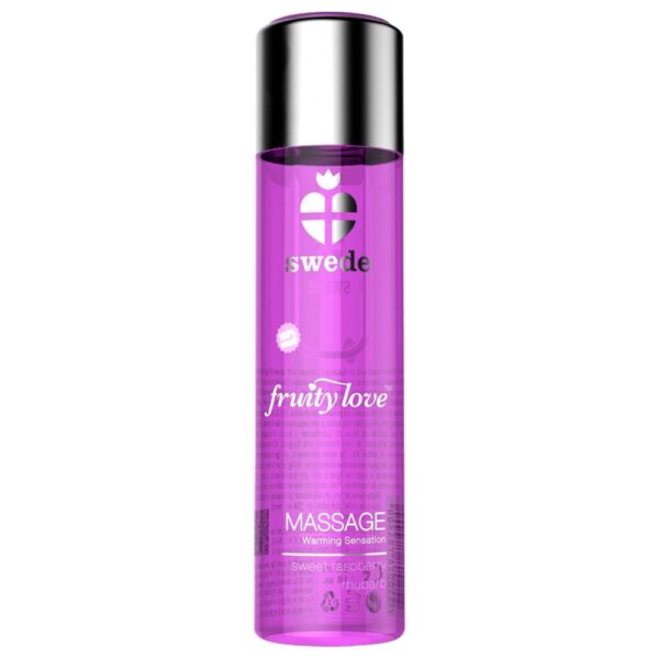 Olio Massaggi Riscaldante Rabarbaro Dolce e Lampone