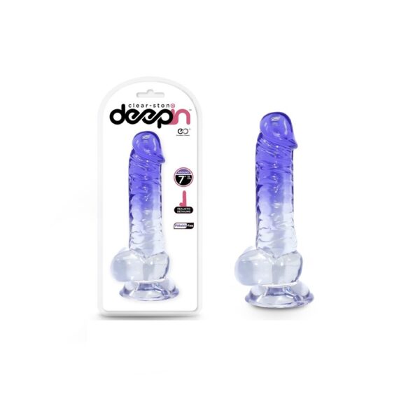 Dildo Realistico Deep Clear Stone 18 cm