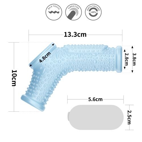 7104480-2 Guaina Fallica Vibrante Drip Long