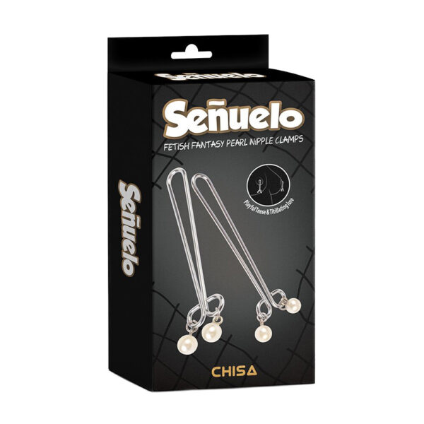 7104616-7 Pinzette per Capezzoli Fetish Fantasy Pearl