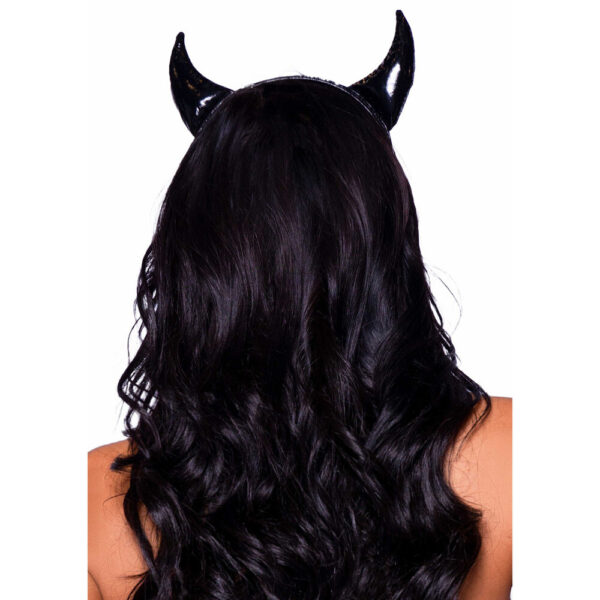 7104694-1b Cerchietto Sexy Vinyl Devil Horns