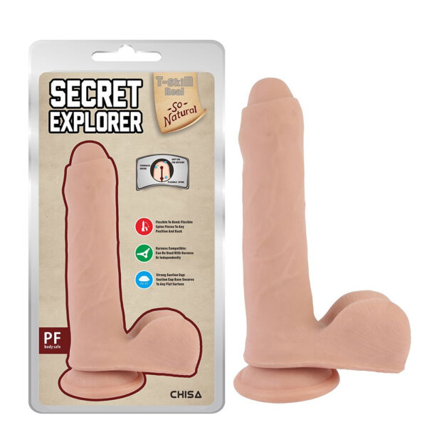 7104974-3 Dildo Realistico Secret Explorer 20 cm