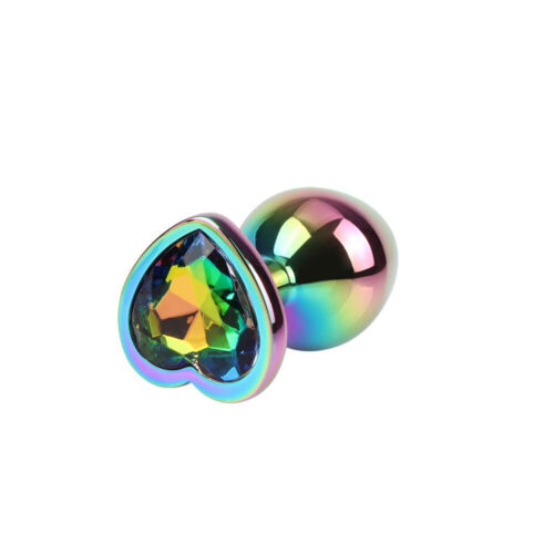 7105010-1 Plug Anale Rainbow Heart Gem Ø 3,3 cm