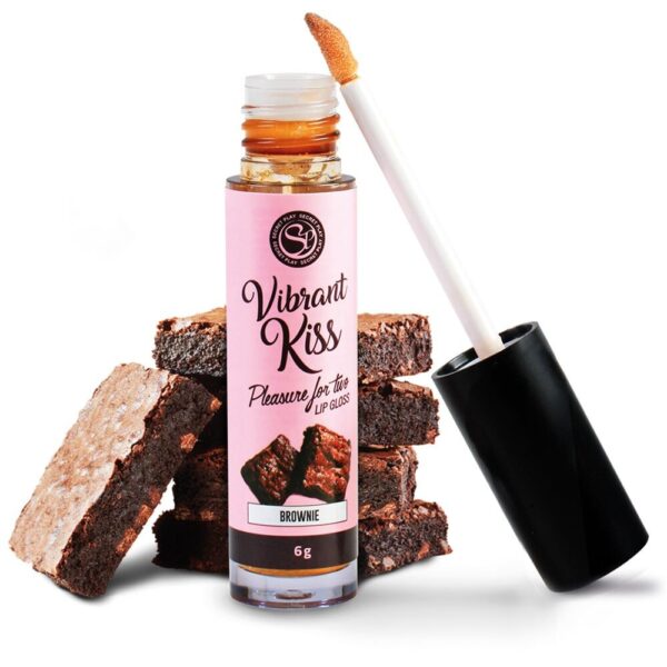 7105260-1 Lucidalabbra Sesso Orale Vibrant Kiss Brownie