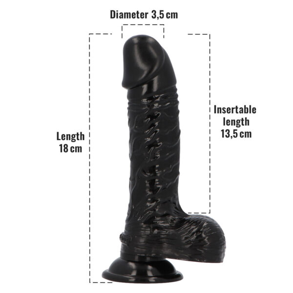 7107264_20Mis Dildo Profumato Dan Liquorice 18 cm