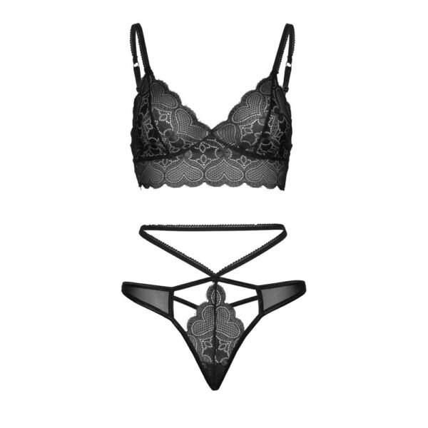 81578_001_09 Completino Sexy Sweetheart Bralette Nero