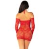81670_003_03 Mini Abito Sexy Circle Back Rosso