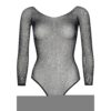 Body Sexy Crystalized Fishnet Nero