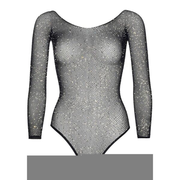 Body Sexy Crystalized Fishnet Nero