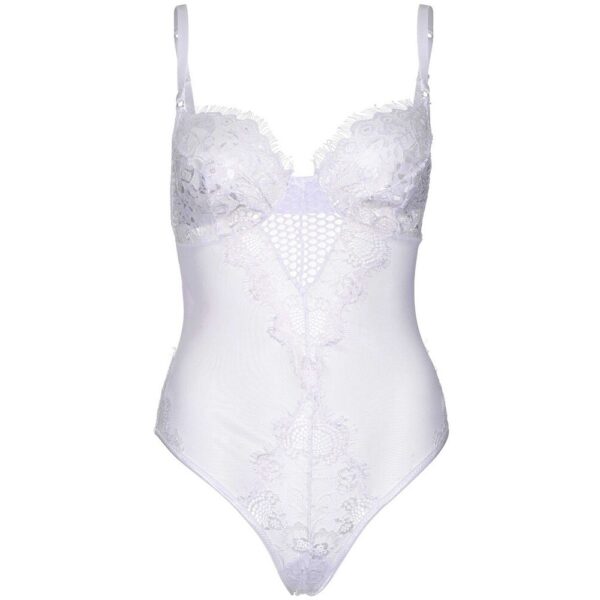 Body Sexy Lace and Sheer Bianco