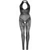89305_001_07 Tuta Sexy Seamless Fishnet Nero