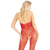 89305_003_02 Tuta Sexy Seamless Fishnet Rosso