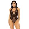 Body Sexy Net and Lace Keyhole Nero