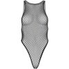 Body Sexy Net Snap Crotch Tank Nero