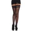 9098_001_01 Calze Sexy Stay Up Lace Nero