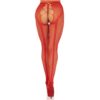 9709_003_02 Collant Sexy Crotchless Backseam Rosso