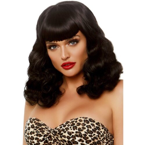 Parrucca Sexy Retro Bang Curly Bob