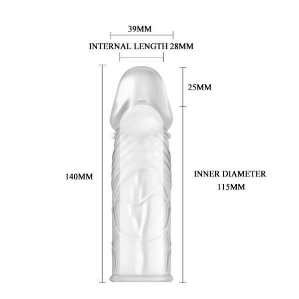 Guaina e Prolunga Pene Sleeves Extra 14 cm