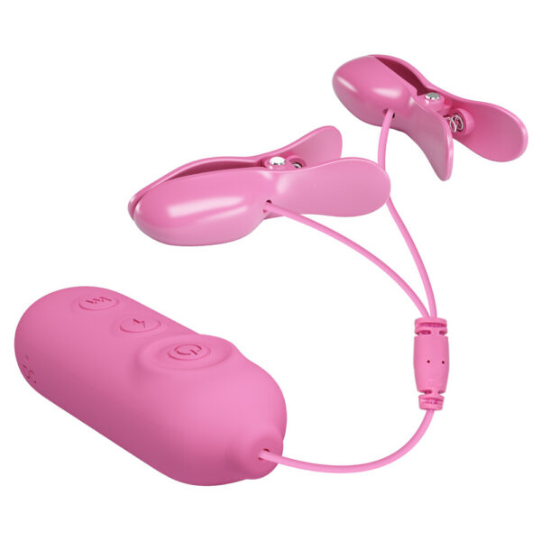 BI-014861_06 Pinzette Vibranti Per Capezzoli Romantic Wave II