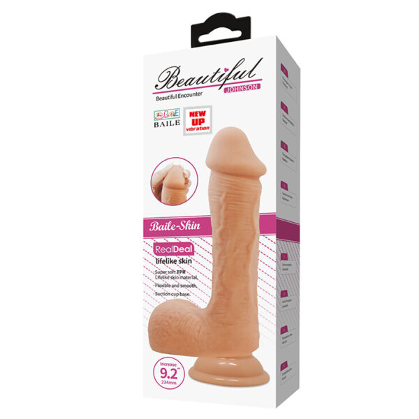 Vibratore Realistico Beautiful Vibrant Johnson 23,4 cm