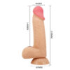 BW-008106NRG_10 Dildo Realistico Lisle 21,8 cm