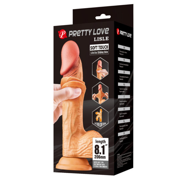 BW-008106NRG_11 Dildo Realistico Lisle 21,8 cm