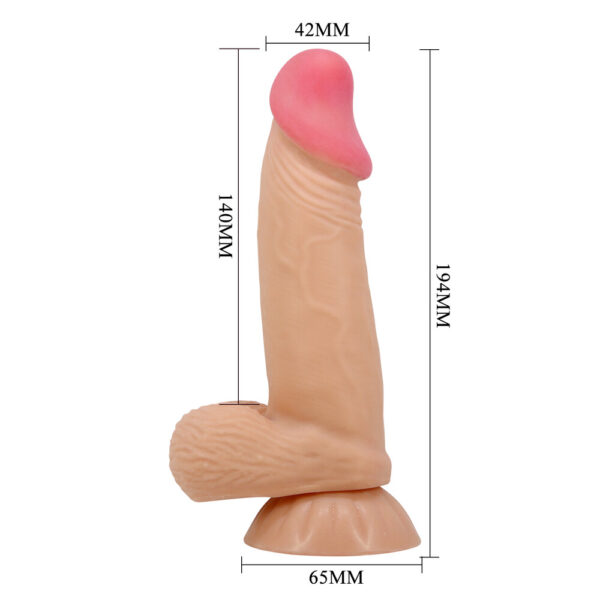 BW-008108NRG_10 Dildo Realistico Duvall 19,4 cm