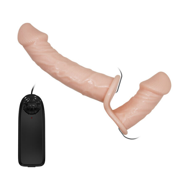 Strap-on Vibrante Ultra Passionate Dual Vibration 17,5 cm