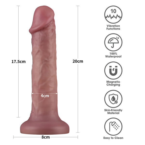 Vibratore Realistico Power Cock Smooth