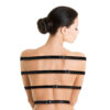 Young,Beauty,Nude,Women,Back,,Isolated,On,White Costrittivo Bondage Corpo Belts
