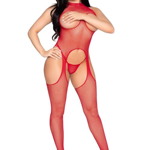 Tuta Sexy Cupless Rosso